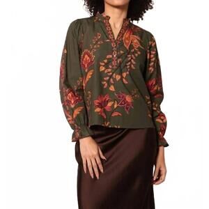 NEW MAUDE VIVANTE ashley top in olive trail